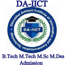 DA-IICT B.Tech M.Tech M.Sc M.Des Admission