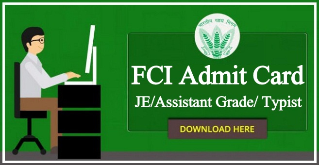 FCI JE Admit Card