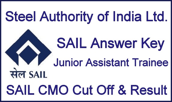 SAIL Junior Assistant Answer Key
