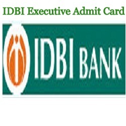 IDBI Executive Admit Card 2024