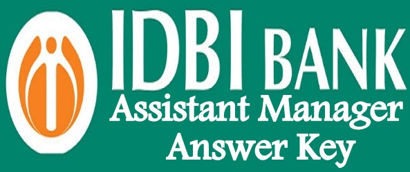 IDBI Assistant manager Ans key