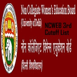 Ncweb 3rd Cut Off 2021 (out) Non College Third Admission Merit List