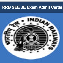 RRB JE Admit Card 2019
