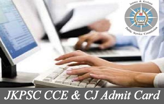 JKPSC CCE & CJ Admit Card 2019