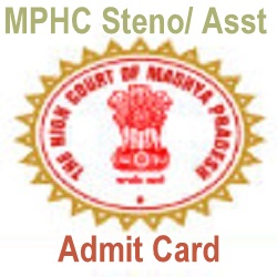 MPHC Steno Assistant Gr-3 Admit Card