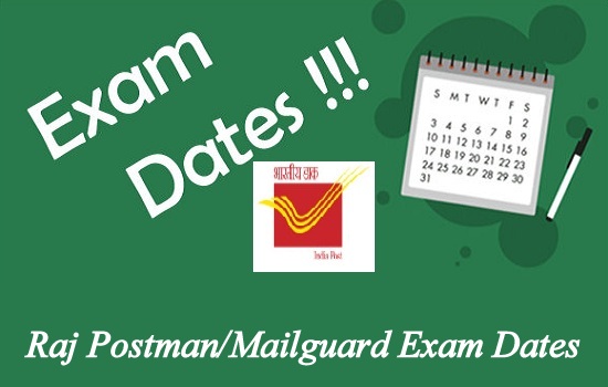 Raj Postman Exam Dates