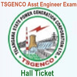 TSGENCO Assistant Engg Hall Ticket 2018