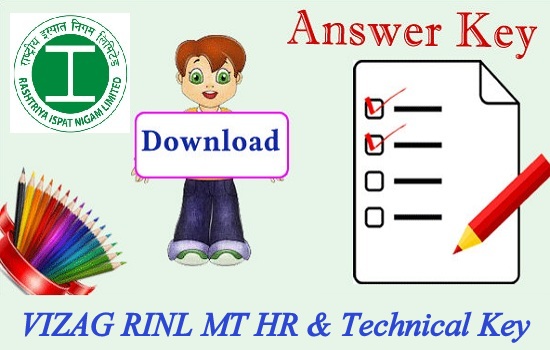 VIZAG RINL MT HR & Technical Key