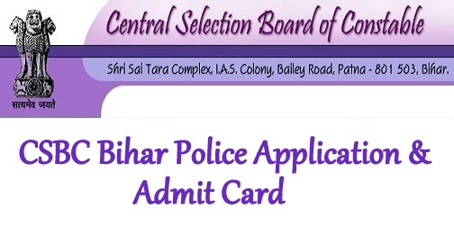 CSBC Bihar Police Application