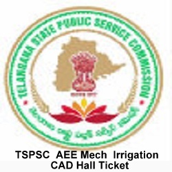 TSPSC AEE Mech Irrigation CAD Hall Ticket
