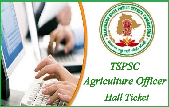 TSPSC Agri Officer Hall Ticket