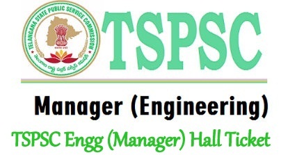 TSPSC Engg (Manager) Hall Ticket