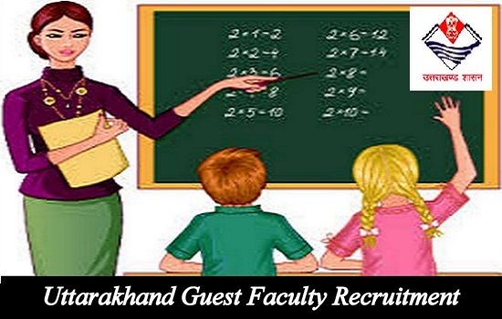 Uttarakhand Guest Faculty Recruitment 2024