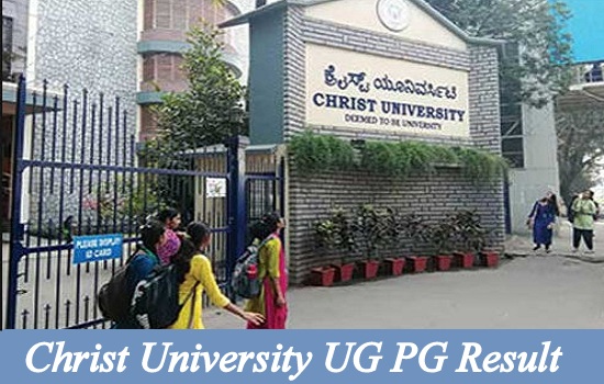 Christ University UG PG Result 2024