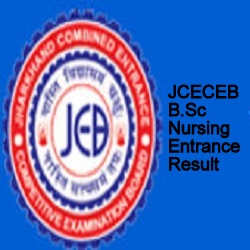 JCECEB B.Sc Nursing Entrance Result