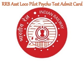 RRB Asst Loco Pilot Psycho Test Admit Card 2023