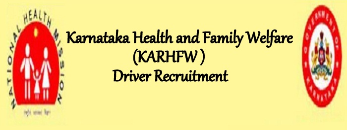 Karnataka KARHFW Driver Recruitment 2023