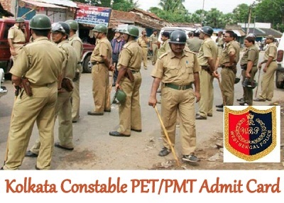 Kolkata Constable PET PMT Admit Card