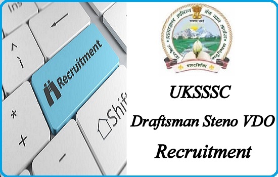 UKSSSC Draftsman Recruitment 2023