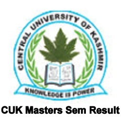 Central University Kashmir (Masters) 2nd/4th Sem Result 2019