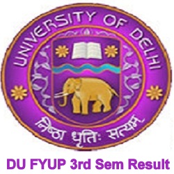 DU FYUP 3rd Sem Result 2018