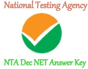 NTA Dec NET Answer Key 2018
