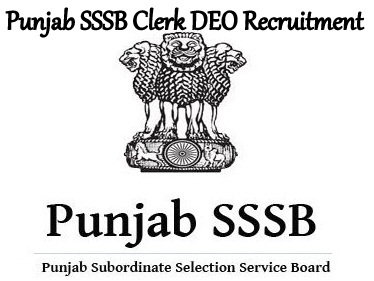 Punjab SSSB Clerk DEO Recruitment 2024
