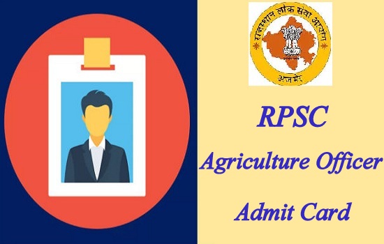 RPSC Agriculture Officer Admit Card 2019