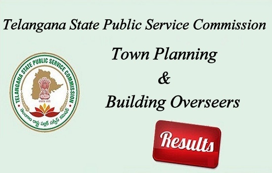 TSPSC Town Planning & Building Overseers Result