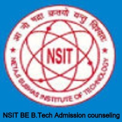 NSIT BE B.Tech Admission Counseling