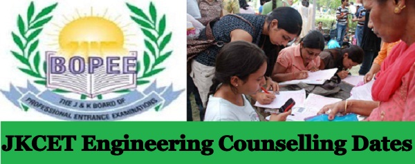 JKBOPEE JKCET Engineering Counselling Schedules