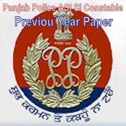 Punjab Police SI ASI Constables Previous Papers