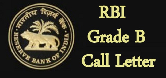 RBI Grade B Call Letter