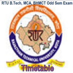 RTU Exam Time Table 2019