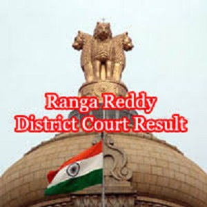RangaReddy District Court JA Result 2024