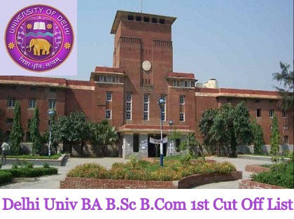 Delhi University 1st Cut off List