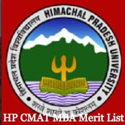 HPU CMAT MBA Merit List