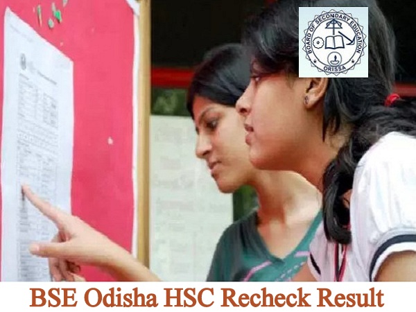BSE Odisha HSC Recheck Result