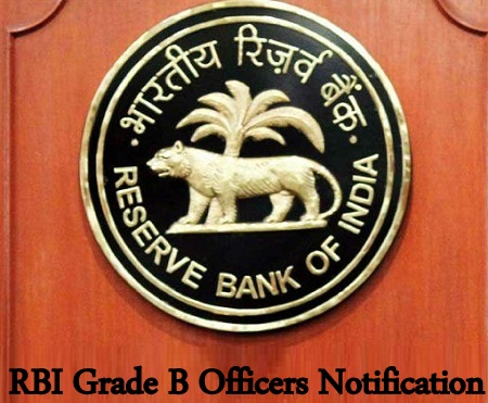 RBI Grade B Officers Notification