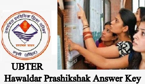 UBTER Code 275 Hawaldar Prashikshak answer key