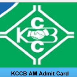 KCCB AM Admit Card