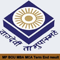 MP BOU MBA MCA Term End result 2022