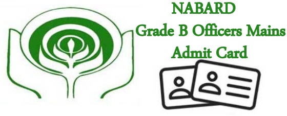 NABARD Grade B Officers Mains Hall Ticket