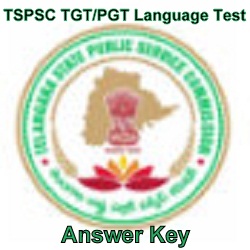 TSPSC Gurukul TGT PGT Language Test Answer Key