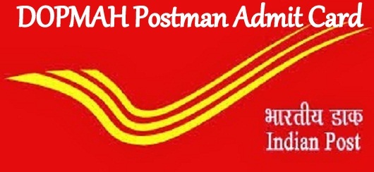 DOPMAH Postman Admit Card