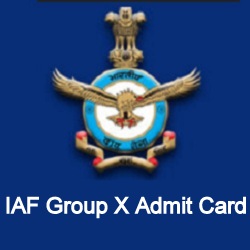 IAF Group X Admit Card