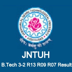 JNTUH B.Tech R13 R09 R07 Result