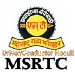 MSRTC Driver Conductor Result