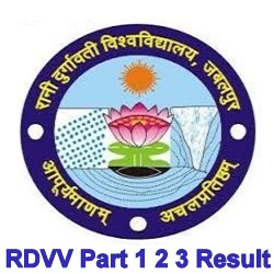 RDVV Jabalpur Part 1 2 3 Result 2021