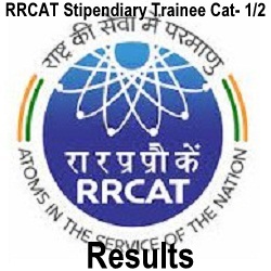 RRCAT Stipendiary Trainee Result